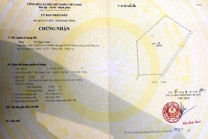 Đắk Nông: Huyện Tuy Đức cấp đất trái quy định cho người dân trên đất lâm nghiệp ảnh 1