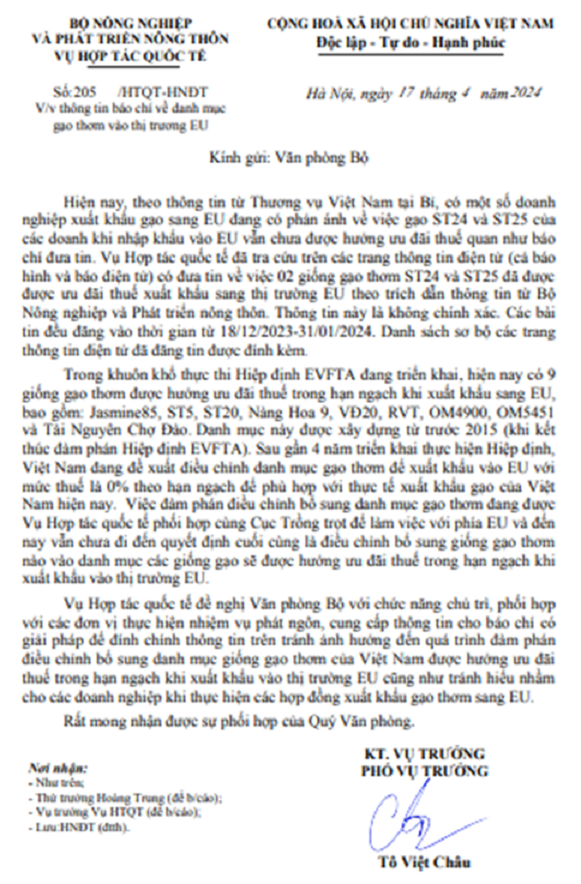 Xuất khẩu gạo tiếp tục duy trì tăng trưởng cao