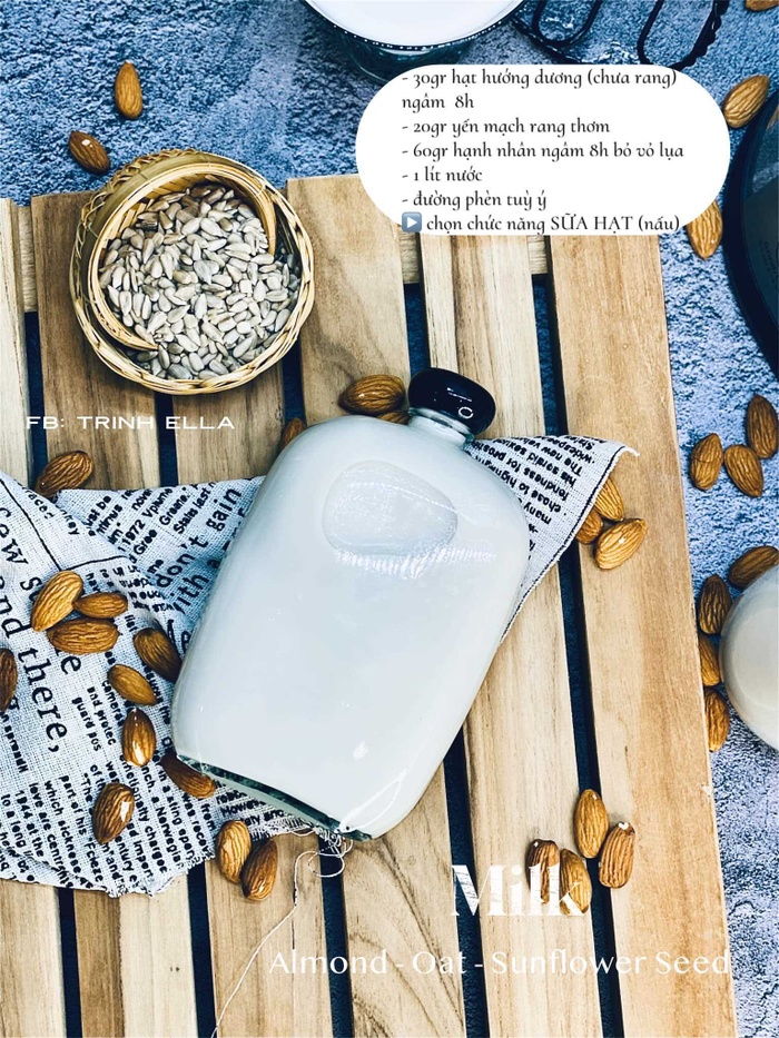 Đam mê sữa hạt, mẹ đảm 9X sáng tạo nên loạt công thức bổ dưỡng cho con