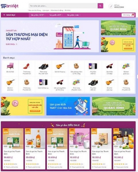 Xây dựng sàn thương mại điện tử hợp nhất 63 tỉnh, thành