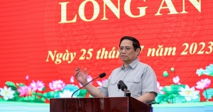 Thủ tướng Phạm Minh Chính: Long An đang có cơ hội, khí thế và động lực phát triển mới