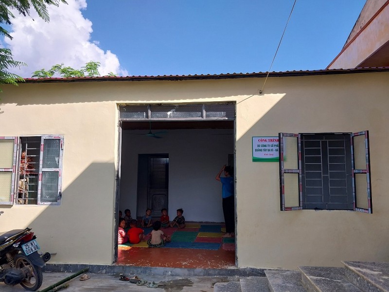 Lai Châu: Tạp chí Sức khoẻ Việt đồng hành cùng đoàn thiện nguyện trao phòng học mới cho Trường MN xã Nậm Ban