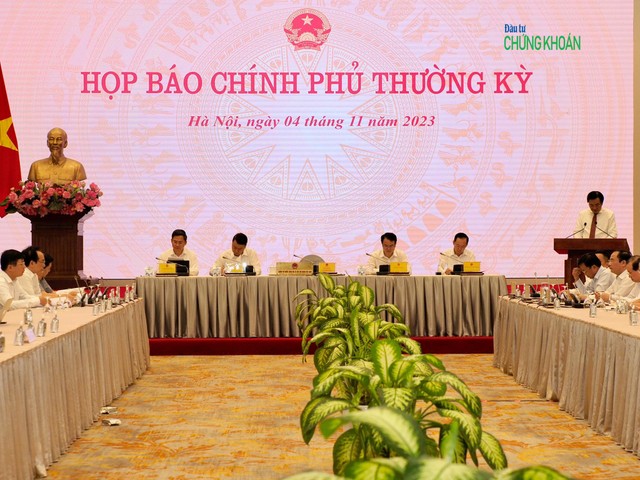 Họp báo Chính phủ chiều 4/11 ảnh 1