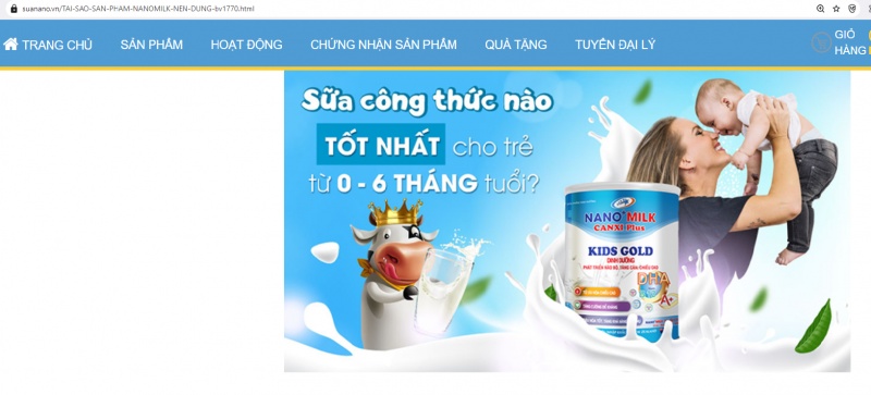 “Hãng sữa ma” Nanomilk với nhiều quảng cáo bất chấp đạo đức và pháp luật “Hãng sữa ma” Nanomilk với nhiều quảng cáo bất chấp đạo đức và pháp luật