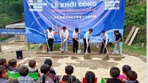 Yên Bái: Mù Cang Chải phối hợp khởi công điểm trường mầm non Kể Cả, xã Chế Tạo