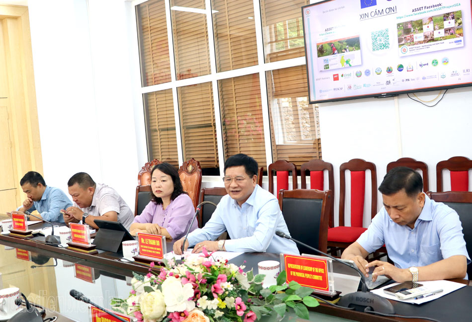 Điện Biên: Chủ tịch UBND tỉnh Lê Thành Đô làm việc với đoàn công tác của AFD Điện Biên: Chủ tịch UBND tỉnh Lê Thành Đô làm việc với đoàn công tác của AFD