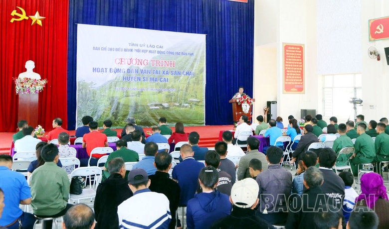 Lào Cai: Nhiều hoạt động dân vận tại xã Sán Chải, huyện Si Ma Cai Lào Cai: Nhiều hoạt động dân vận tại xã Sán Chải, huyện Si Ma Cai