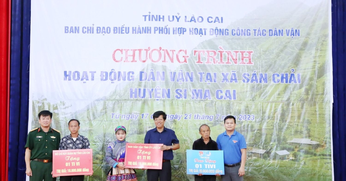 Lào Cai: Nhiều hoạt động dân vận tại xã Sán Chải, huyện Si Ma Cai Lào Cai: Nhiều hoạt động dân vận tại xã Sán Chải, huyện Si Ma Cai