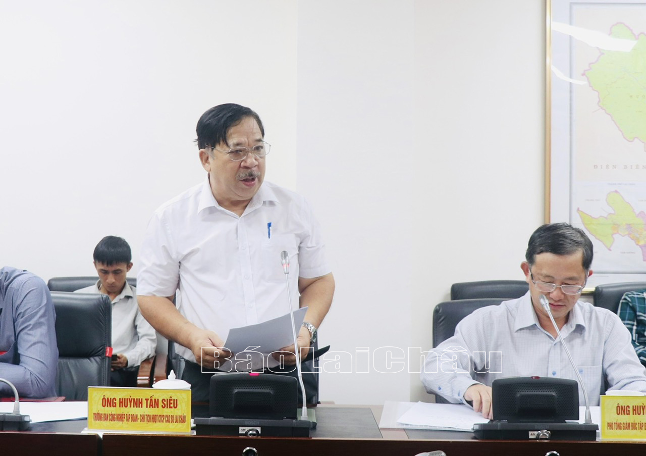 Lai Châu: UBND tỉnh làm việc với Tập đoàn Công nghiệp Cao su Việt Nam Lai Châu: UBND tỉnh làm việc với Tập đoàn Công nghiệp Cao su Việt Nam