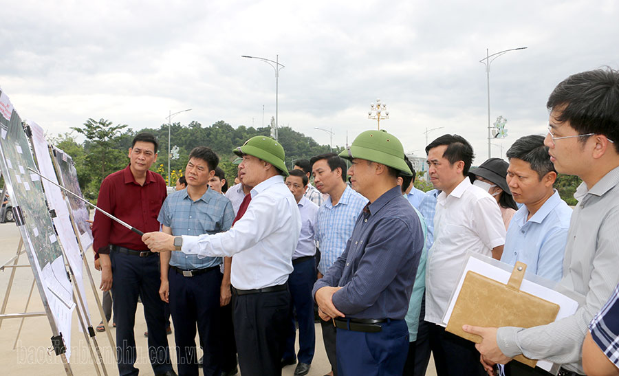 Điện Biên: Bí thư Tỉnh ủy Trần Quốc Cường kiểm tra tiến độ một số dự án trọng điểm