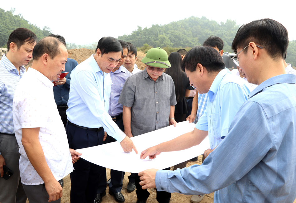 Điện Biên: Bí thư Tỉnh ủy Trần Quốc Cường kiểm tra tiến độ các dự án trọng điểm Điện Biên: Bí thư Tỉnh ủy Trần Quốc Cường kiểm tra tiến độ các dự án trọng điểm