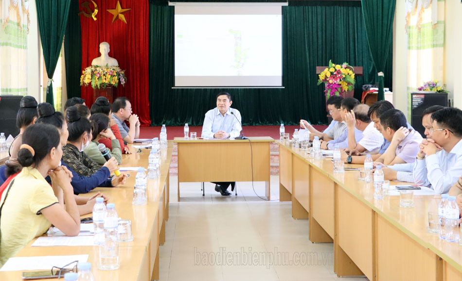 Điện Biên: Bí thư Tỉnh ủy Trần Quốc Cường kiểm tra tiến độ các dự án trọng điểm Điện Biên: Bí thư Tỉnh ủy Trần Quốc Cường kiểm tra tiến độ các dự án trọng điểm