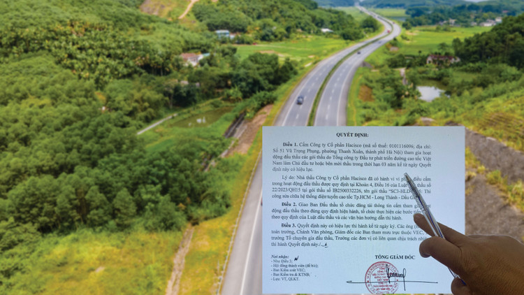 Gói thầu 13 tỷ tại cao tốc TP.HCM - Long Thành - Dầu Giây: Vì sao Hacisco bị VEC cấm thầu 3 năm? Gói thầu 13 tỷ tại cao tốc TP.HCM - Long Thành - Dầu Giây: Vì sao Hacisco bị VEC cấm thầu 3 năm?