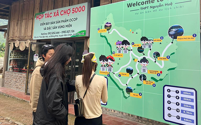 Yên Bái: Quảng bá du lịch bằng bản đồ du lịch Chibi Yên Bái: Quảng bá du lịch bằng bản đồ du lịch Chibi
