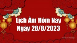 Tử vi hôm nay, xem tử vi 12 con giáp hôm nay ngày 28/8/2023: Tuổi Tý tài lộc tương đối tốt Lịch âm hôm nay 2023, xem lịch âm 28/8/2023. Lịch vạn niên ngày 28 tháng 8 năm 2023