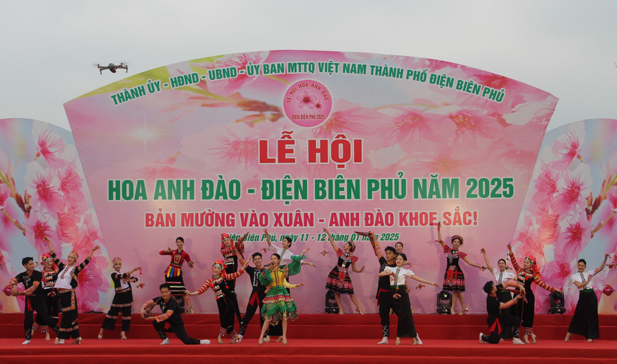 Nhiều trải nghiệm hấp dẫn tại Lễ hội hoa Anh Đào - Điện Biên Phủ