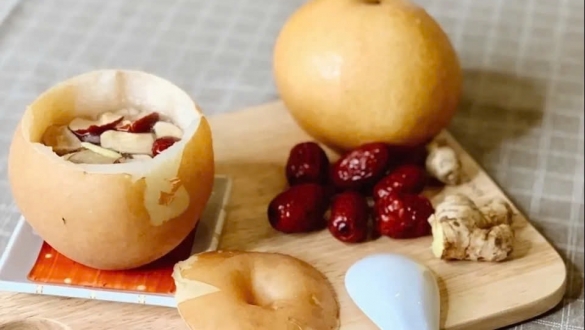 Trị ho an toàn từ quả lê hấp