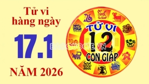 Tử vi hôm nay, xem tử vi 12 con giáp hôm nay ngày 17/1/2026: Tuổi Mùi tránh đầu tư mạo hiểm