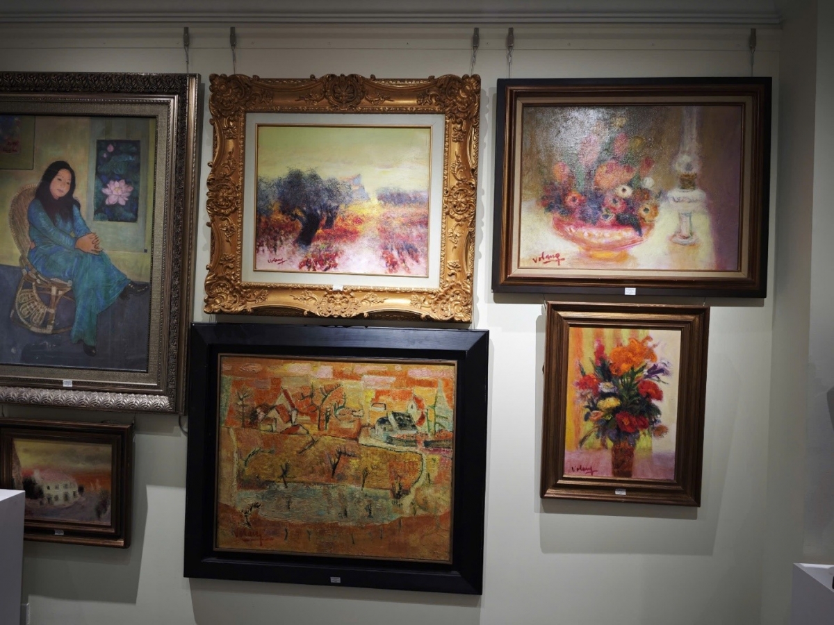 Các tác phẩm tiêu biểu của thế hệ họa sĩ Trường Mỹ thuật Đông Dương được trưng bày tại triển lãm