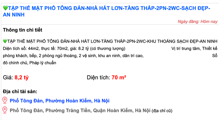 Nhà tập thể cũ ở Hà Nội được rao bán giá hơn 350 triệu đồng/m²