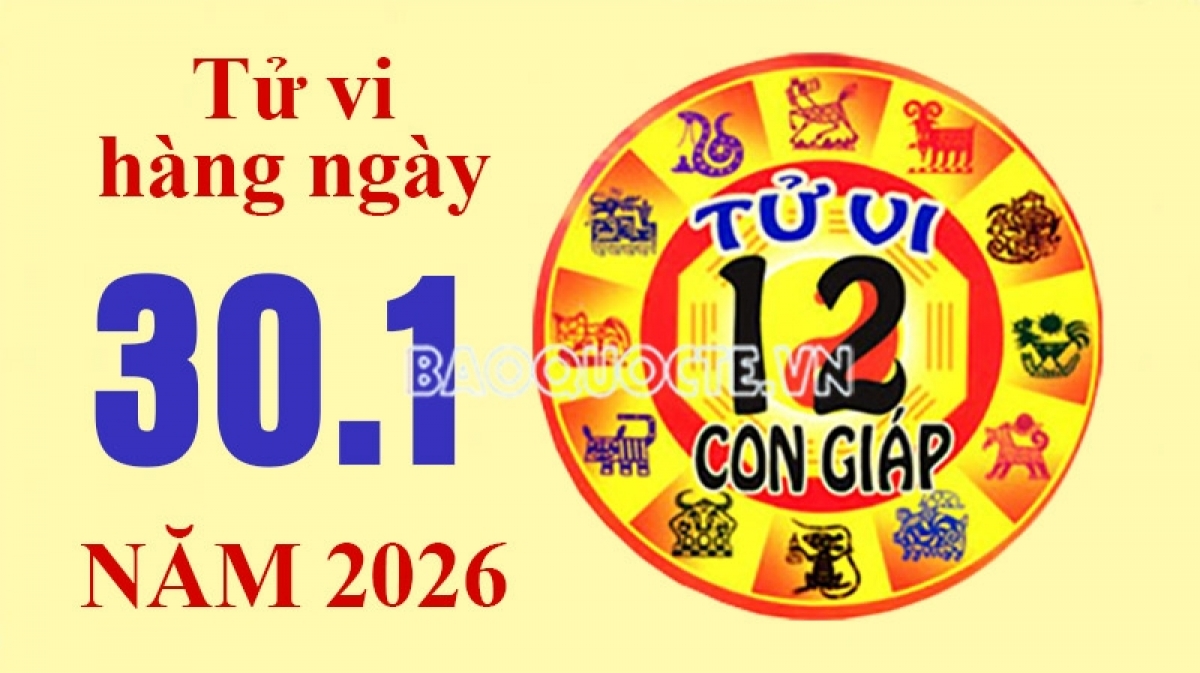 Tử vi hôm nay, xem tử vi 12 con giáp hôm nay ngày 30/1/2026: Tuổi Tuất tài chính cần tiết kiệm