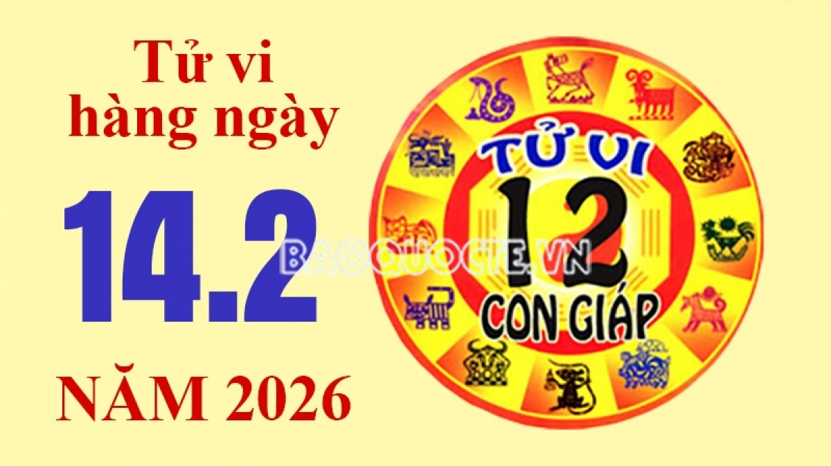 Tử vi hôm nay, xem tử vi 12 con giáp hôm nay ngày 14/2/2026: Tuổi Hợi công việc may mắn Tử vi hôm nay, xem tử vi 12 con giáp hôm nay ngày 14/2/2026: Tuổi Hợi công việc may mắn