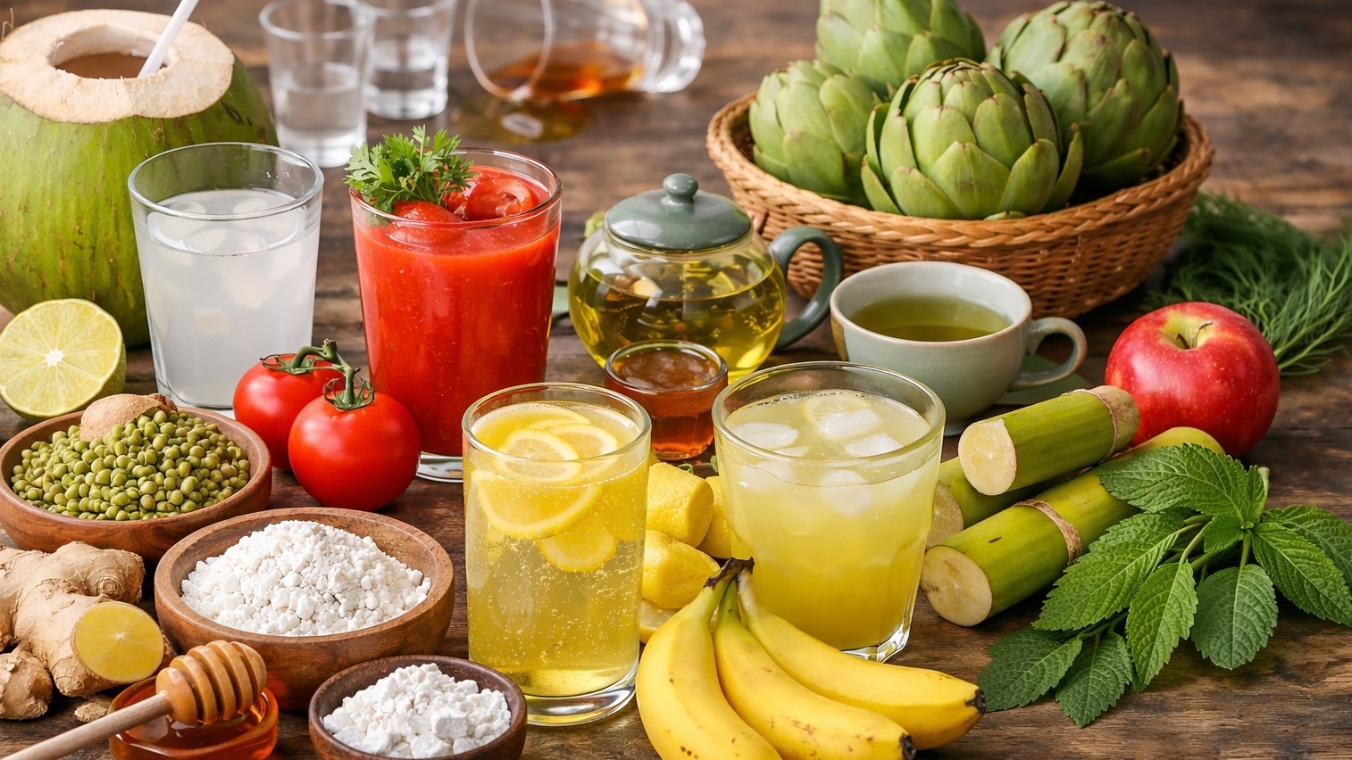 Giữ sức khỏe ngày Tết: Những cách giải rượu an toàn từ thực phẩm tự nhiên