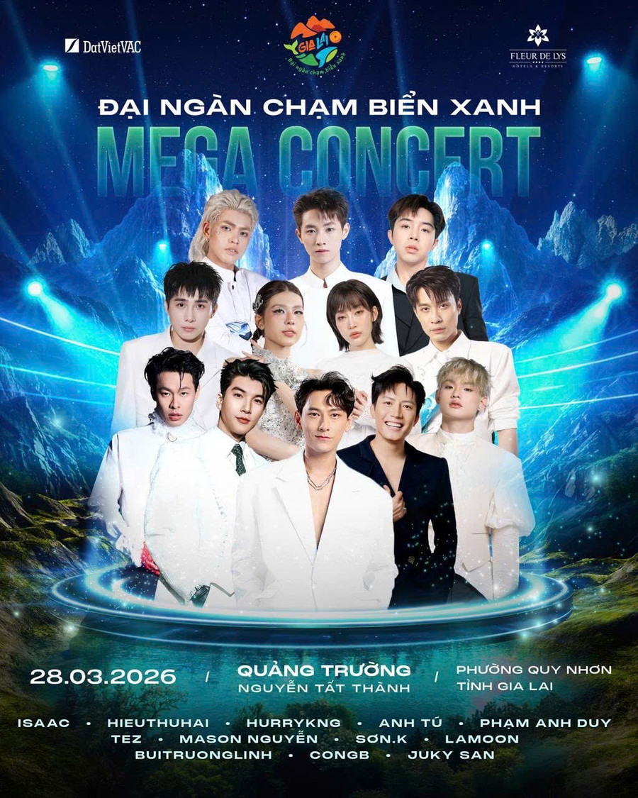 Dàn sao Vũ trụ "Say Hi" đổ bộ đêm khai mạc Năm du lịch Gia Lai 2026