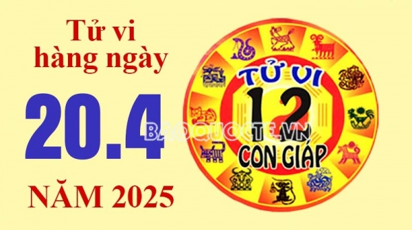 Tử vi hôm nay, xem tử vi 12 con giáp hôm nay ngày 20/4/2025: Tuổi Hợi thăng tiến vững chắc