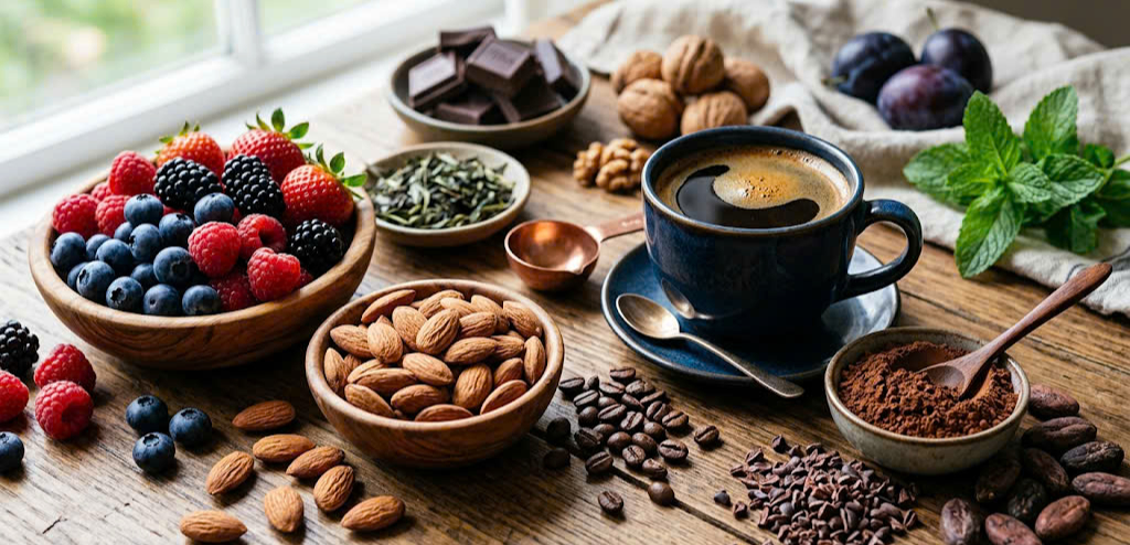 7 loại thực phẩm và đồ uống giàu chất chống oxy hóa hơn trà xanh