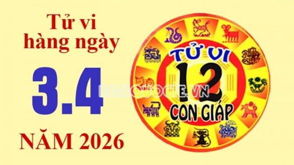 Tử vi hôm nay, xem tử vi 12 con giáp hôm nay ngày 3/4/2026: Tuổi Tuất công việc sinh lời