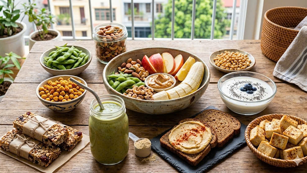 10 món ăn nhẹ thuần chay giàu protein