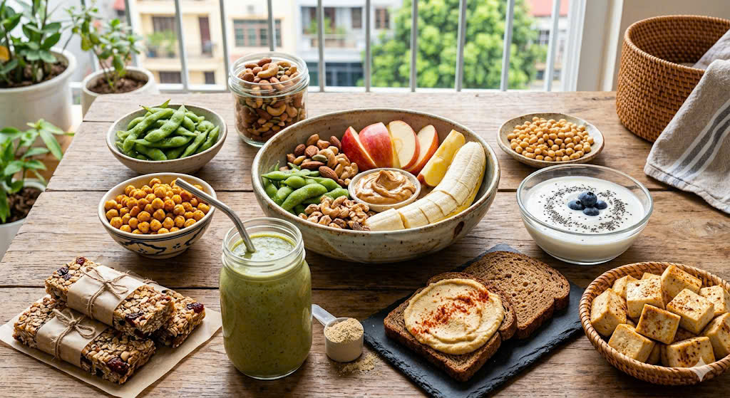 10 món ăn nhẹ thuần chay giàu protein 10 món ăn nhẹ thuần chay giàu protein