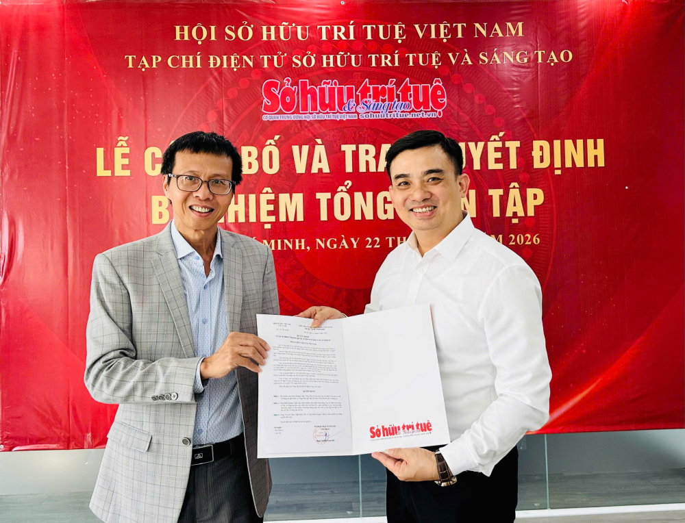 Bổ nhiệm tân Tổng Biên tập Tạp chí điện tử Sở hữu Trí tuệ và Sáng tạo