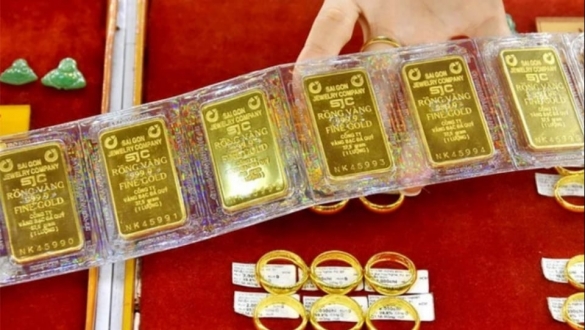 Giá vàng SJC tăng mạnh, vàng thế giới cao nhất 2 tuần
