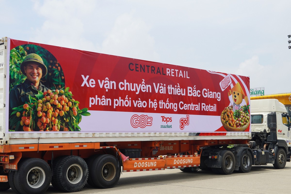 Khoảng 1.000 tấn vải thiều Bắc Giang vụ 2025 sẽ được Central Retail tiêu thụ