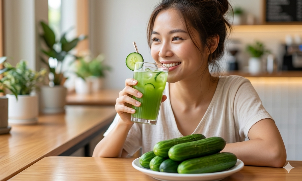 5 lý do nên uống nước ép dưa chuột 5 lý do nên uống nước ép dưa chuột