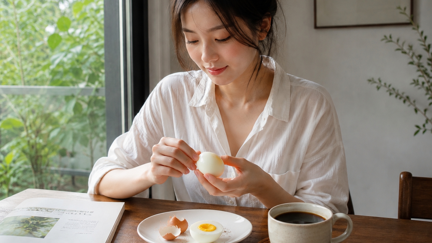 Bữa sáng với trứng luộc và cà phê có giúp giảm cân?
