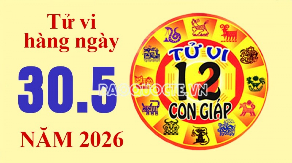 Tử vi hôm nay, xem tử vi 12 con giáp hôm nay ngày 30/5/2026: Tuổi Tuất thu nhập ổn định