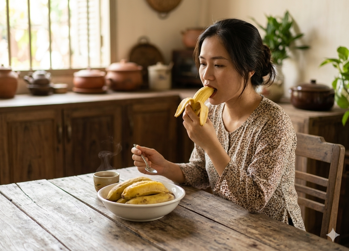 4 tác dụng nổi bật của chuối luộc
