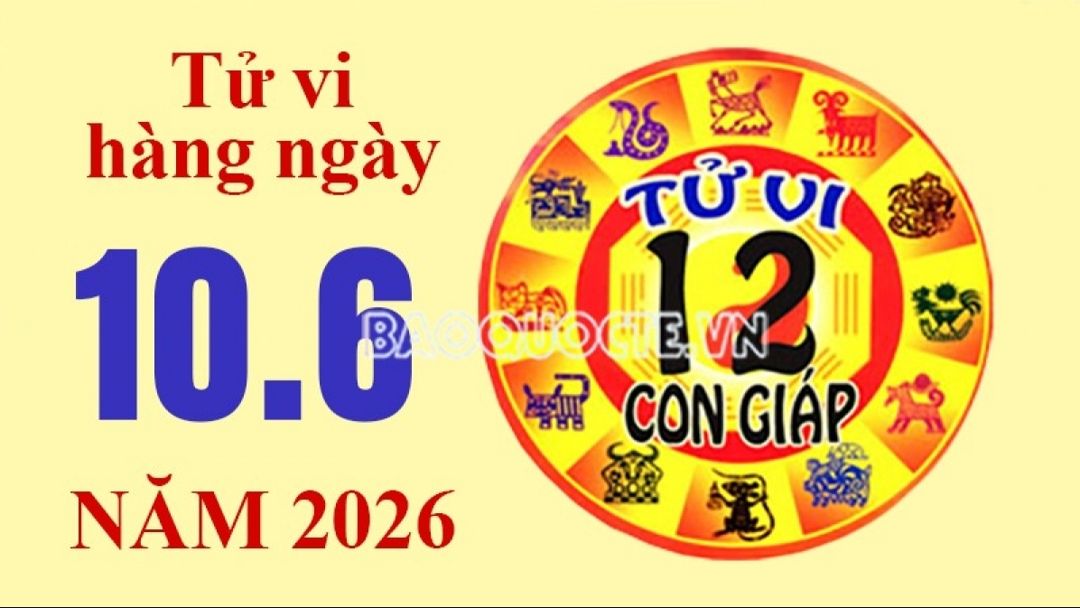 Tử vi hôm nay, xem tử vi 12 con giáp hôm nay ngày 10/6/2026: Tuổi Hợi kinh doanh khởi sắc
