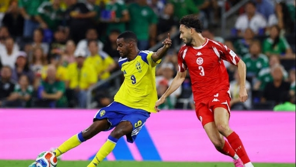 Thụy Điển dẫn trước Tunisia 2-1: Cơn lốc tấn công từ Isak và Viktor Gyokeres