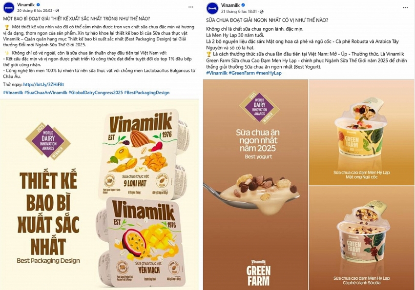 Vinamilk là thương hiệu duy nhất Việt Nam sở hữu 2 cúp Quán quân tại giải thưởng lớn của ngành sữa thế giới Vinamilk là thương hiệu duy nhất Việt Nam sở hữu 2 cúp Quán quân tại giải thưởng lớn của ngành sữa thế giới