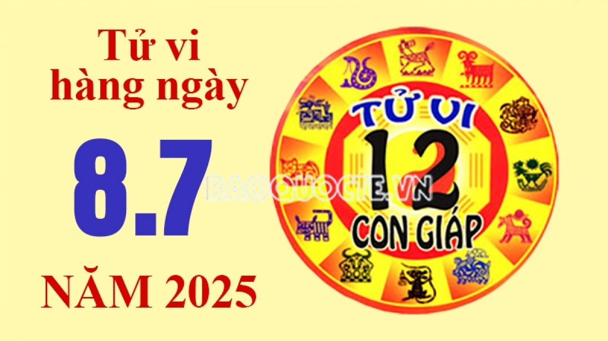 Tử vi hôm nay, xem tử vi 12 con giáp hôm nay ngày 8/7/2025: Tuổi Sửu không nên đầu tư mạo hiểm Tử vi hôm nay, xem tử vi 12 con giáp hôm nay ngày 8/7/2025: Tuổi Sửu không nên đầu tư mạo hiểm