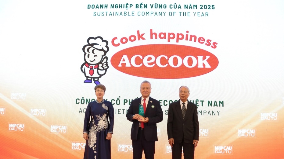 Acecook Việt Nam vào Top 50 Doanh nghiệp phát triển bền vững tiêu biểu 2025