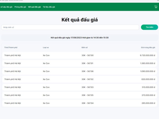 Đấu giá 11 biển số siêu đẹp, giá khởi điểm 40 triệu đồng Đấu giá 11 biển số siêu đẹp, giá khởi điểm 40 triệu đồng ảnh 1