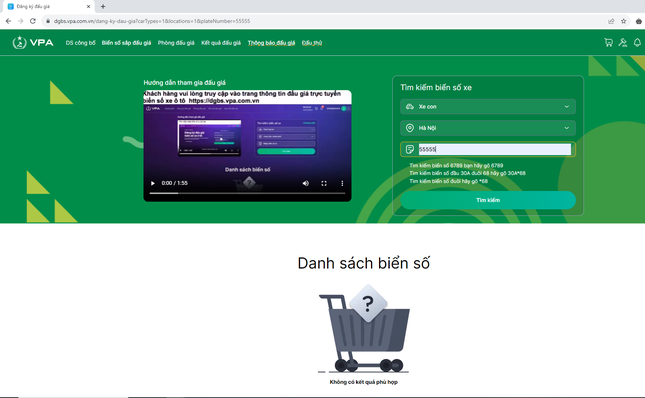 Đấu giá 11 biển số siêu đẹp, giá khởi điểm 40 triệu đồng Đấu giá 11 biển số siêu đẹp, giá khởi điểm 40 triệu đồng ảnh 2