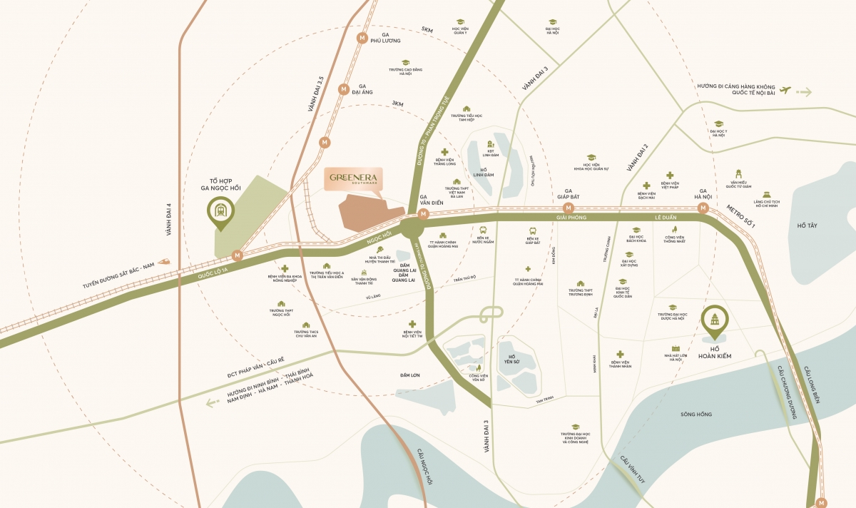 Hạ tầng Ngọc Hồi khởi sắc, Greenera Southmark Hạ tầng Ngọc Hồi khởi sắc, Greenera Southmark