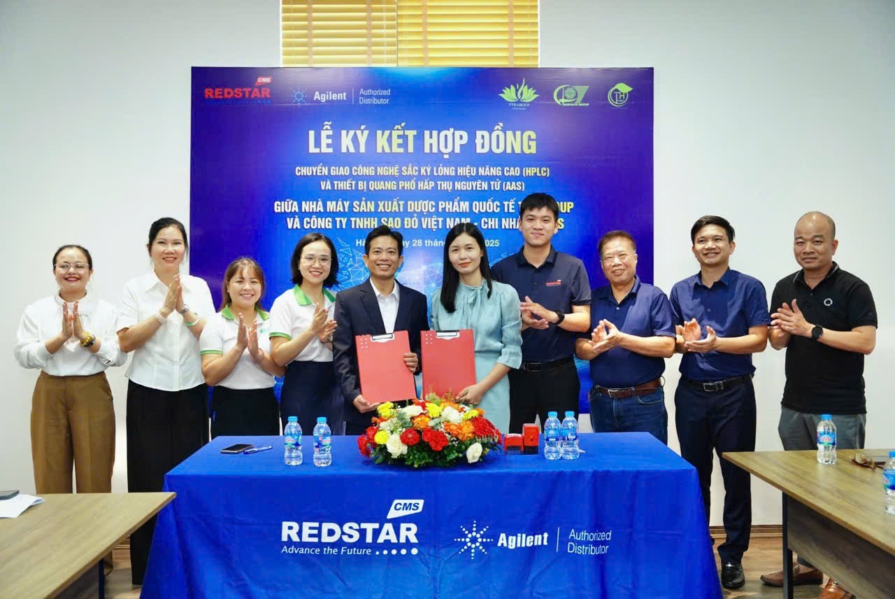 undefined TTB Group và Sao Đỏ Việt Nam ký kết chuyển giao công nghệ kiểm nghiệm dược phẩm