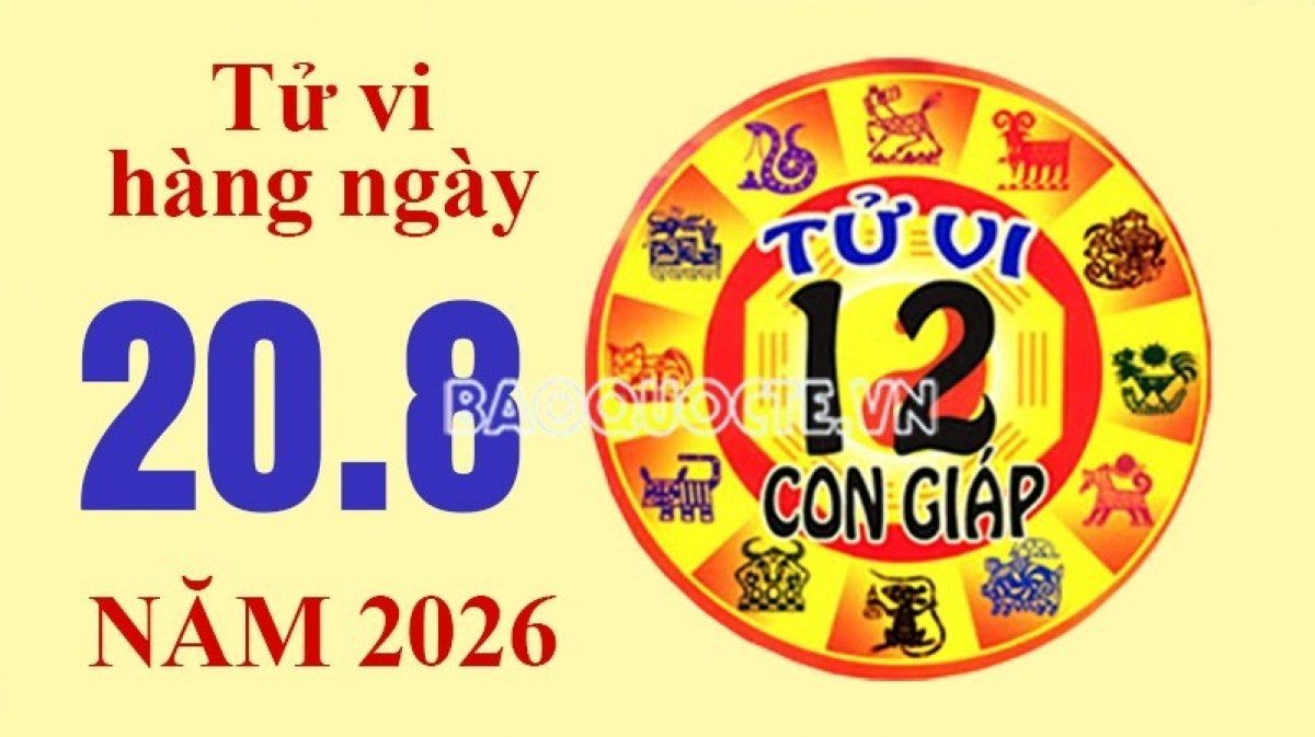 Tử vi hôm nay, xem tử vi 12 con giáp hôm nay ngày 20/8/2026: Tuổi Mão tiền bạc may mắn Tử vi hôm nay, xem tử vi 12 con giáp hôm nay ngày 20/8/2026: Tuổi Mão tiền bạc may mắn